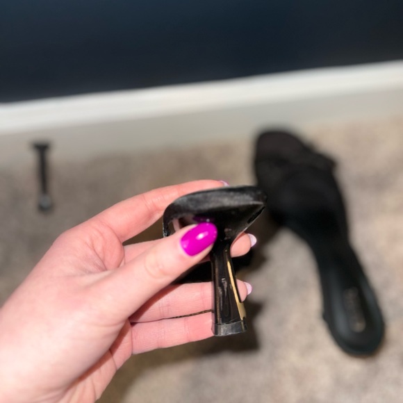 Cider Black Bow Mules - Picture 5 of 6